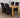 Oslo 150 x 90cm Medium Oak Dining Set with 4 Montana Black Fabric Chairs