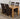 Oslo 150 x 90cm Medium Oak Dining Set with 4 Montana Brown Leather Chairs