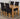 Oslo 150 x 90cm Medium Oak Dining Set with 4 Washington Black Fabric Chairs