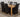 Oslo 150 x 90cm Medium Oak Dining Set with 6 Montana Black Leather Chairs