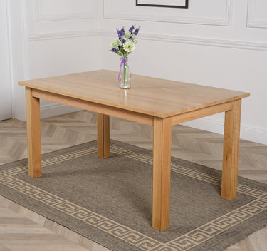 Oslo 150 x 90cm Medium Oak Dining Set with 4 Princeton Oak Chairs