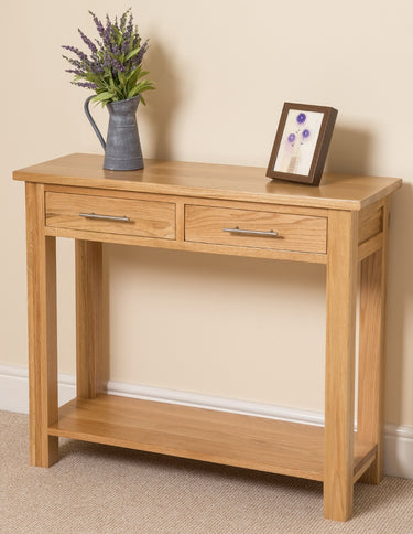 Oslo Solid Oak Console Table