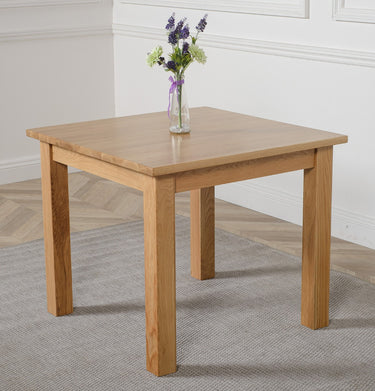 Oslo 90cm Small Square Oak Dining Table