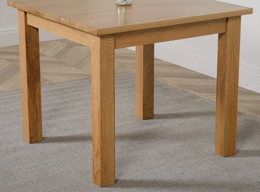 Oslo 90cm Small Square Oak Dining Table
