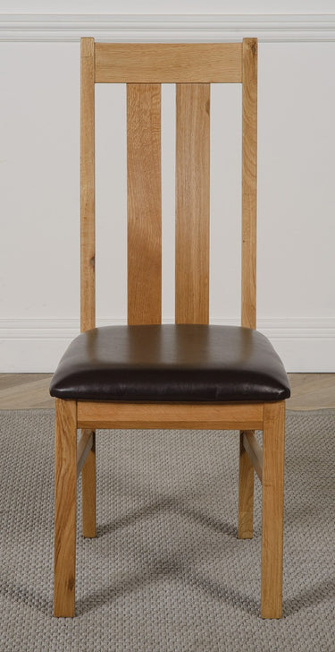 Princeton Solid Oak Dining Chair | Arched Back
