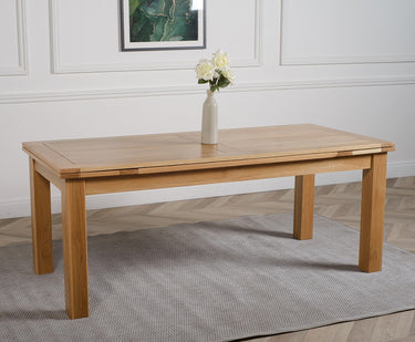 Richmond Large Oak Extending Dining Table with 10 Yale Oak Chairs