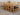 Richmond Medium Oak Extendable Dining Table with 8 Berkeley Oak and Brown Leather Chairs