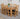 Richmond Medium Oak Extendable Dining Table with 6 Berkeley Oak and Brown Leather Chairs