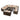 Santorini Modular 12 Seat Rattan Conversation Set With 2 Seater Sofa & 2 Coffee Tables - Brown