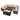 Santorini Modular 12 Seat Rattan Conversation Set With 2 Seater Sofa & 2 Drinks Cooler Coffee Tables - Brown