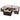 Santorini Modular 10 Seat Rattan Conversation Set With 2 Seater Sofa & 2 Drinks Cooler Coffee Tables - Brown