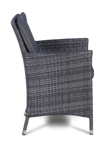 Savannah Outdoor Rattan Garden Dining Chair - Grey