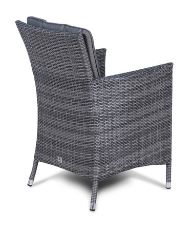 Savannah Outdoor Rattan Garden Dining Chair - Grey