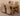 Seattle Oak Extending Dining Table with 4 Lola Beige Fabric Chairs