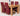Seattle Oak Extending Dining Table with 4 Lola Burgundy Leather Chairs