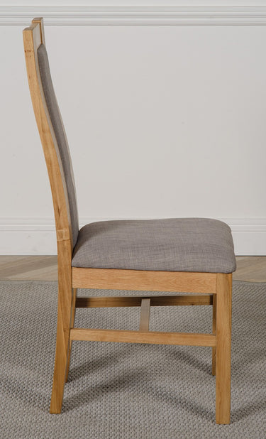 Stanford Solid Oak Dining Chair | Curved Back
