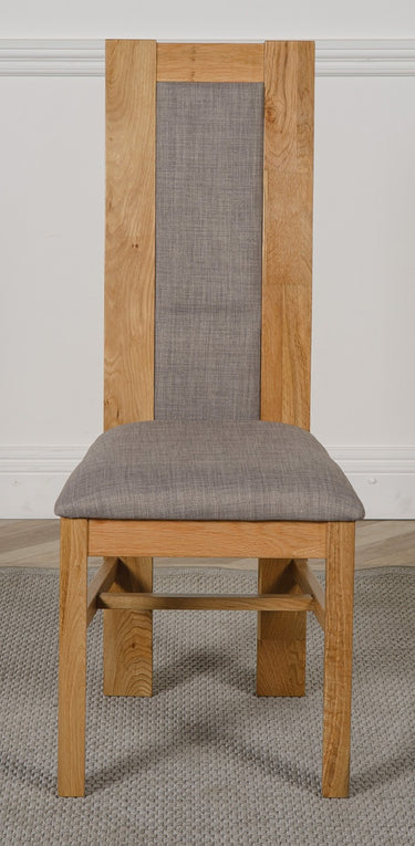 Stanford Solid Oak Dining Chair | Curved Back