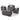 Sydney 6 Seater Loveseat & Armchair Conversation Set With Ice Bucket Coffee Table - Grey