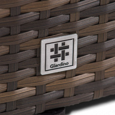 Sydney Rattan 4 Seater Armchair Conversation Set With Square Coffee Table - Brown