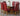 Valencia Oak Small Glass Dining Table & 6 Washington Burgundy Leather Chairs