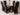 Valencia Oak Small Glass Dining Table & 6 Lola Black Leather Chairs