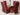Valencia Oak Small Glass Dining Table & 6 Lola Burgundy Leather Chairs