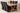 Vermont Cross Leg Oak Extending Dining Table with 6 Lola Black Leather Chairs