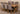 Vermont Cross Leg Oak Extending Dining Table with 6 Washington Grey Fabric Chairs