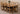 Vermont Cross Leg Oak Extending Dining Table with 6 Lincoln Oak Chairs
