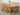 Vermont Cross Leg Oak Extending Dining Table with 6 Berkeley Oak Chairs