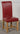 Washington Burgundy Leather Dining Chair | Braced Legs