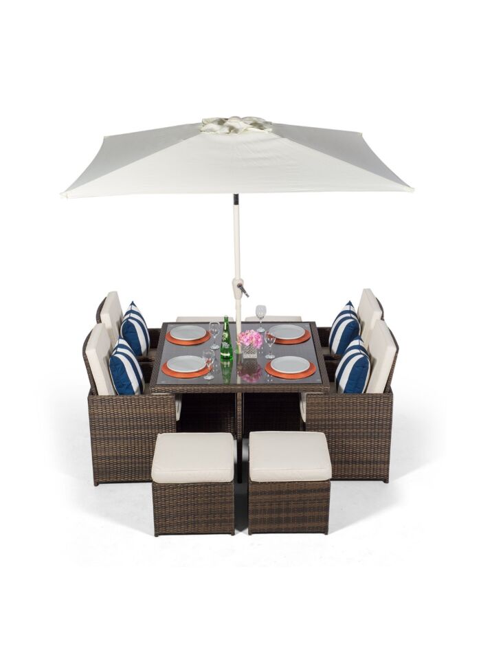Cube garden furniture with parasol new arrivals